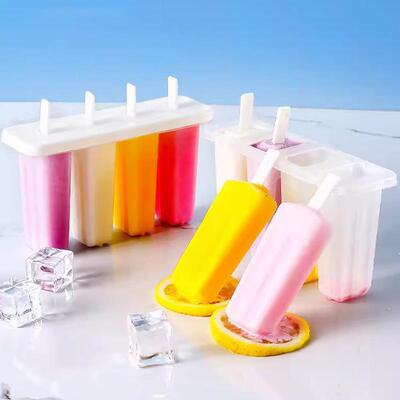4-Section Old-Fashioned Ice Pop Molds for Home DIY - Make Yo