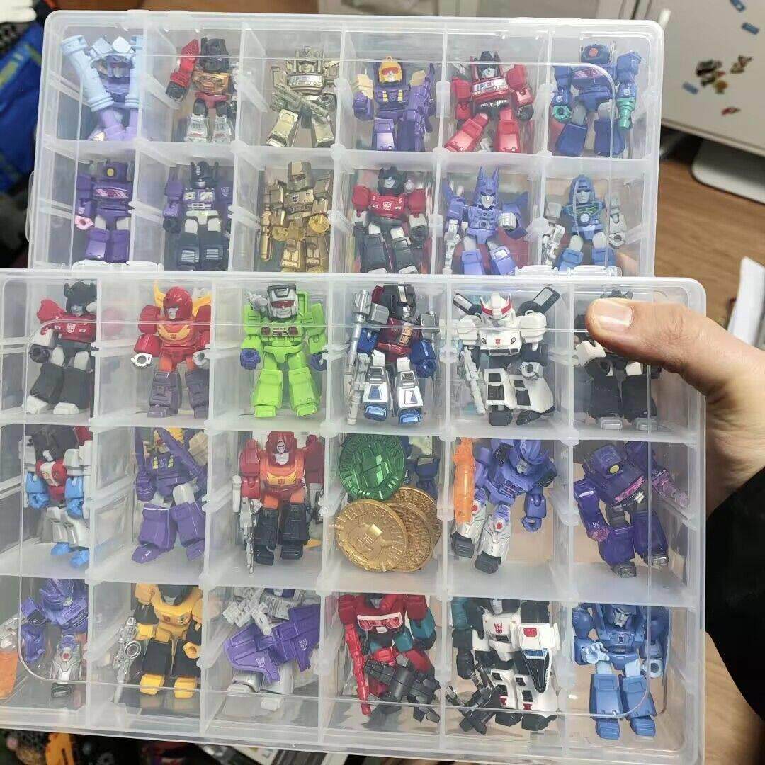 儿童布鲁克收纳盒星辰系列防尘叠加透明展示盒桌面迷你乐高积木人