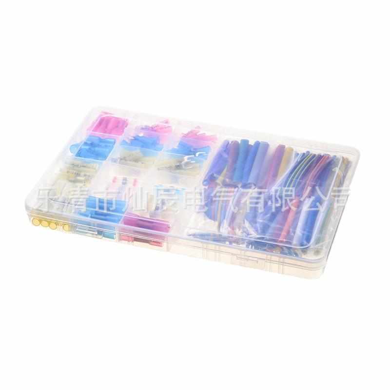 电商 294pcs焊锡环热缩接线连接端子150p+热缩管组合144p套管