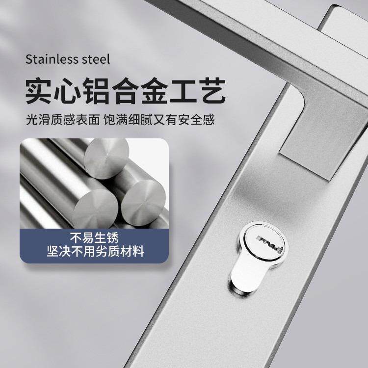 新款直销卫生间门锁洗手间厕所浴室通用型锁具带钥匙室内单舌铝合