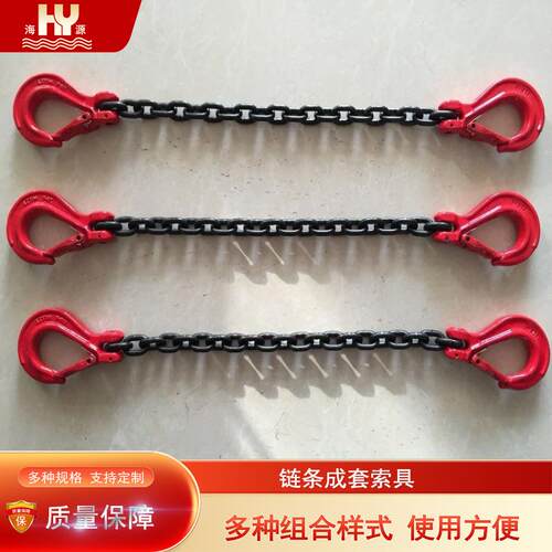 海源 链条索具 起重吊具 G80锰钢链条合金钢配件可自由搭配组合