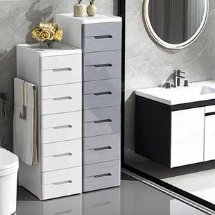20//30cm夹缝收纳柜抽屉式多层化妆室收纳柜加深缝隙柜洗手台架子