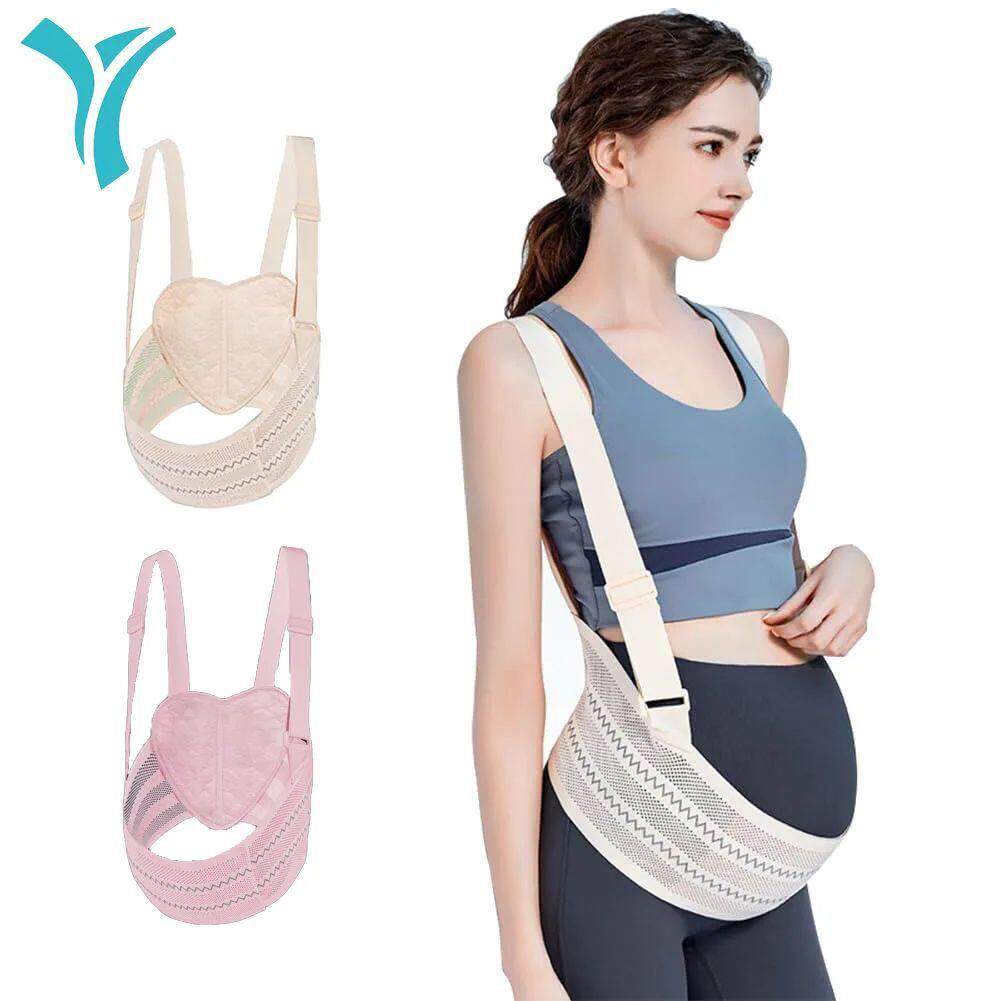 Maternity Belly Band Pregnancy Support Belt Breathable Abdom - 实物图