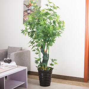 仿真绿植红枫树青枫树 植物盆栽盆景大型客厅落地装饰假花塑料花