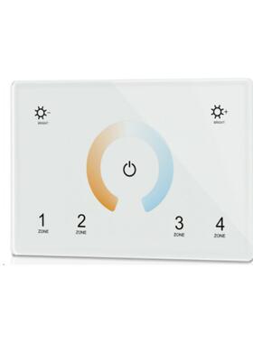 触摸⾯板4区单⾊DMX512主控118型色环调节可配2.4G调光器T11(IT)