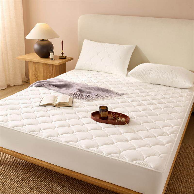 全棉加高夹棉床笠纯棉绗缝加厚席梦思床垫套子双人床全包裹床笠