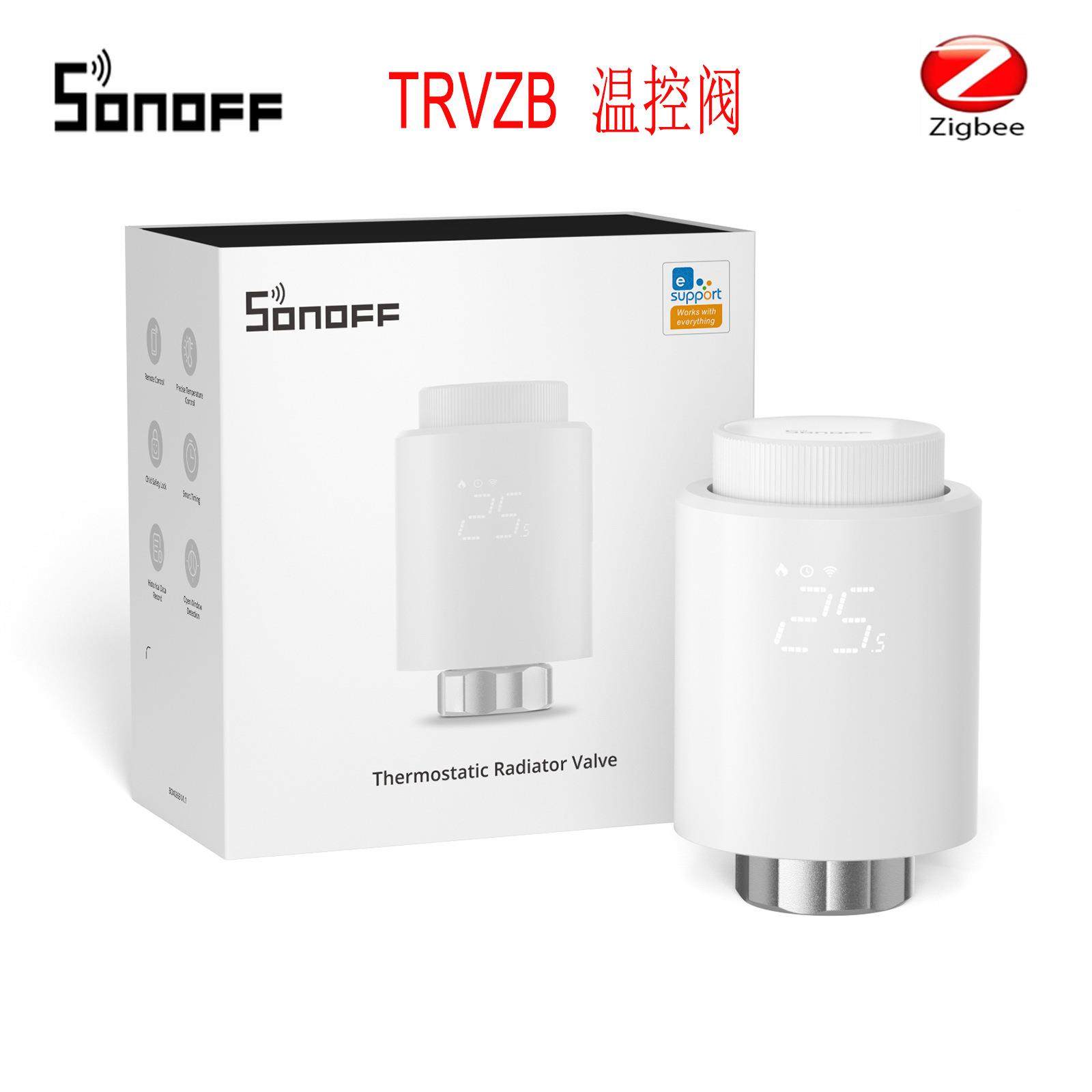 SONOFF TRVZB zigbee3.0温控阀智能家居易微联APP远程控制