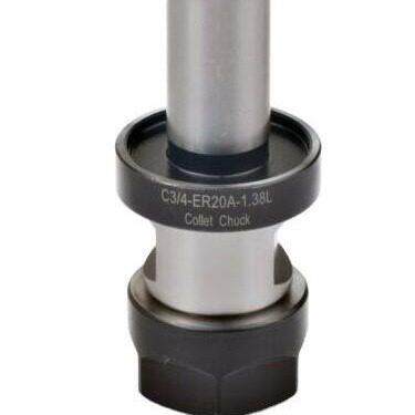 3pcsC3/4-ER20A-1.38L延长杆+1pcsR8筒夹3/4孔径-M12后拉螺纹