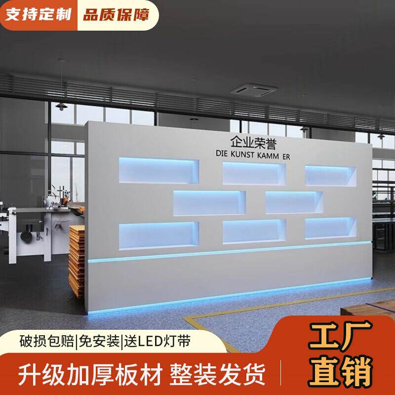 定制展厅展示台异形烤漆展台展柜科技馆陈列柜创意圆形发光台中岛
