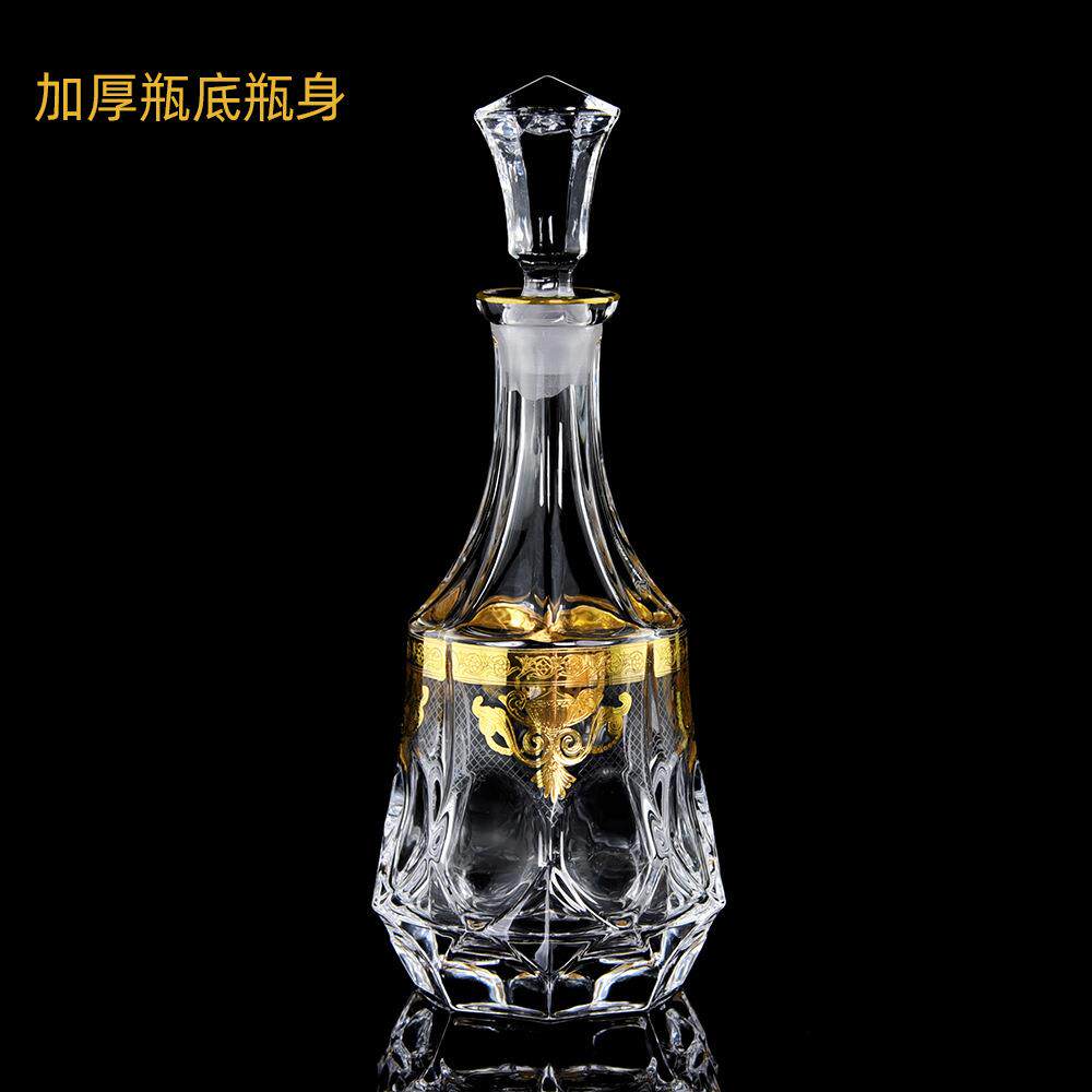 金像 欧式轻奢水晶玻璃酒具套装洋酒威士忌酒杯酒瓶酒樽现货