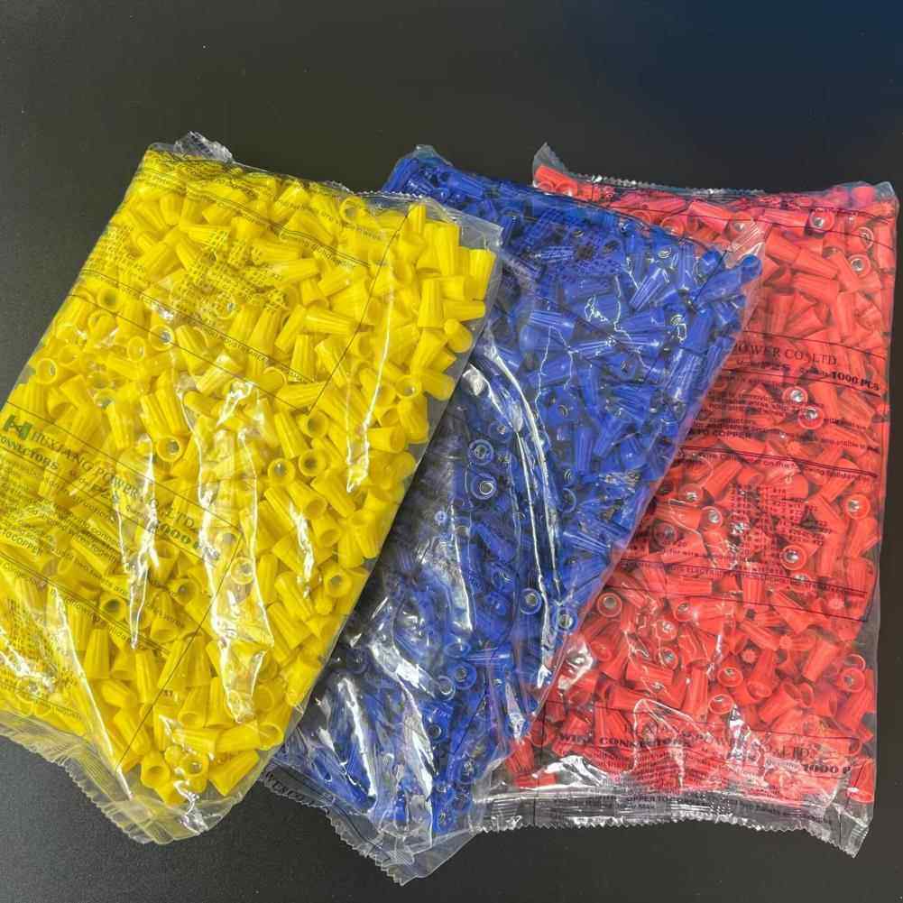 弹簧螺式接线头 螺旋压线帽 闭端端子P1 P2 P3P4P6橙色1000祇