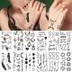 Tattoo Sticker Waterproof Art Temporary Body Line Sheets