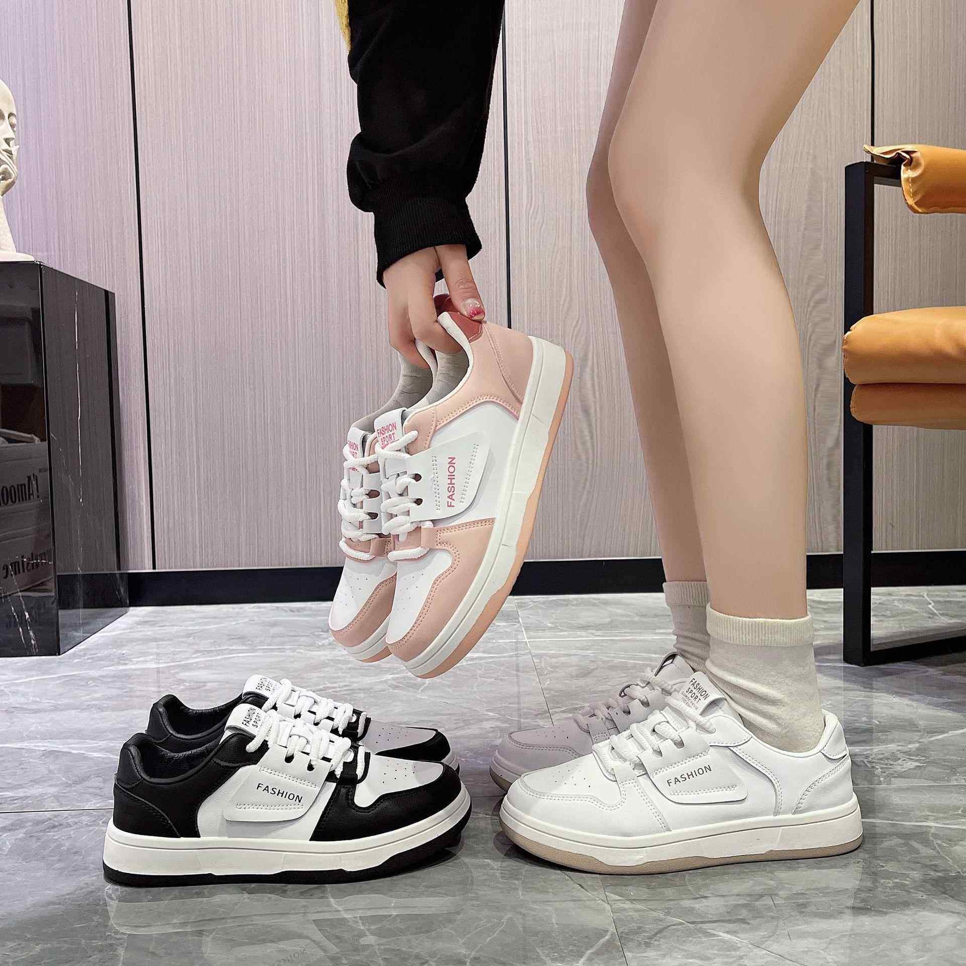 女鞋2026春秋ins百搭学生板鞋平底系带休闲运动鞋增高鞋休闲百搭,女鞋,时尚休闲鞋,淘宝优惠券,粉丝福利购,淘宝优惠卷