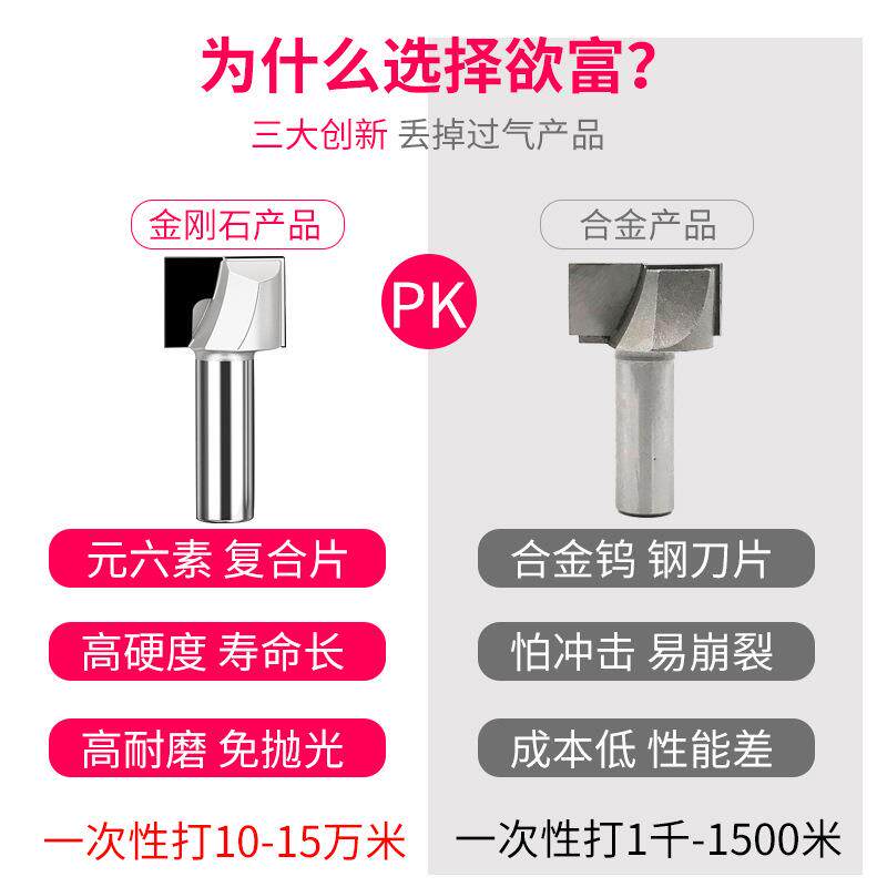 工刀具金石清圆刚底刀OOY门板切割平底刀金刚石双弧底木刀圆弧直