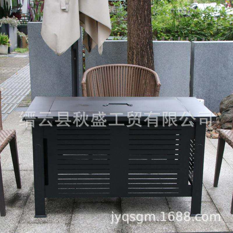 围炉煮茶bbq烧烤架庭院烤架炉桌户外家具取暖庭院火盆多功能中式