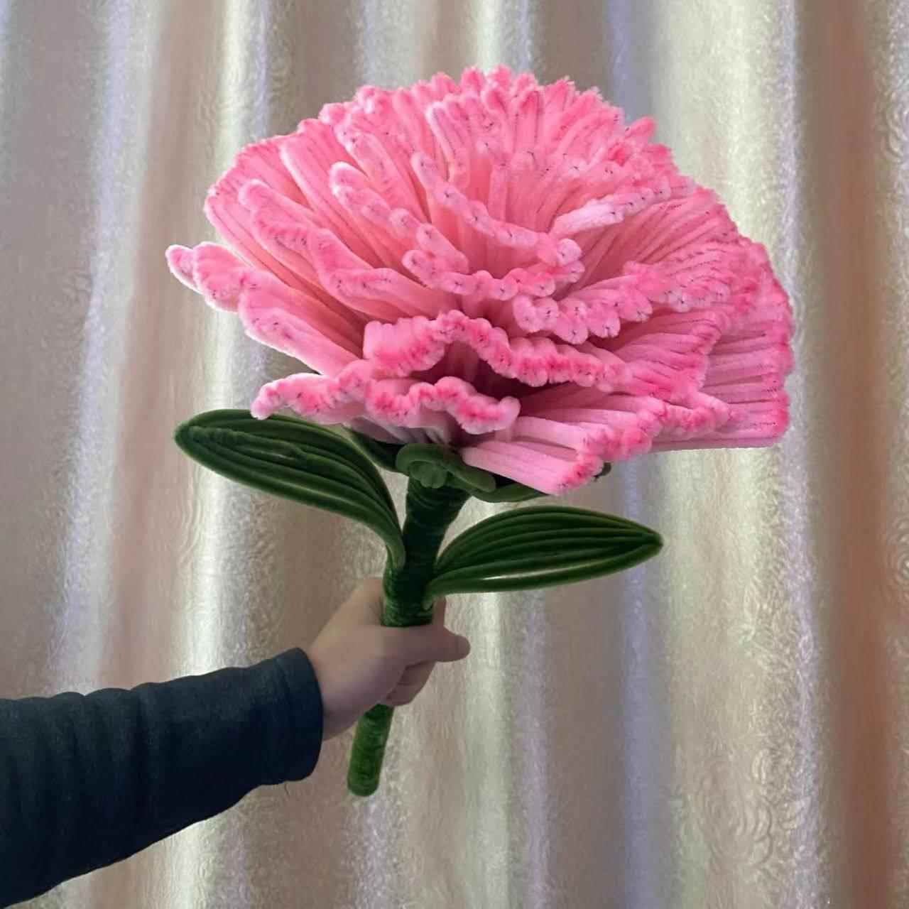超大扭扭棒康乃馨花束手工DIY编织材料包自制成品母亲节送老师长