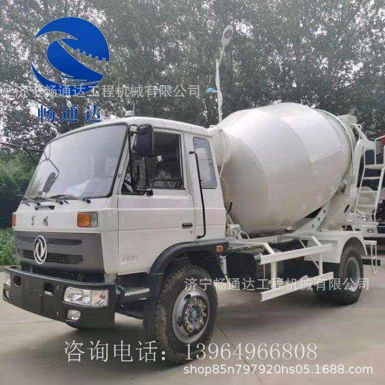 东风4立方混凝土搅拌车 四不像移动式搅拌车 混凝土上料车
