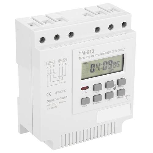 TM613智能三相定时器开关/微电脑时控开关/水泵定时开关380V
