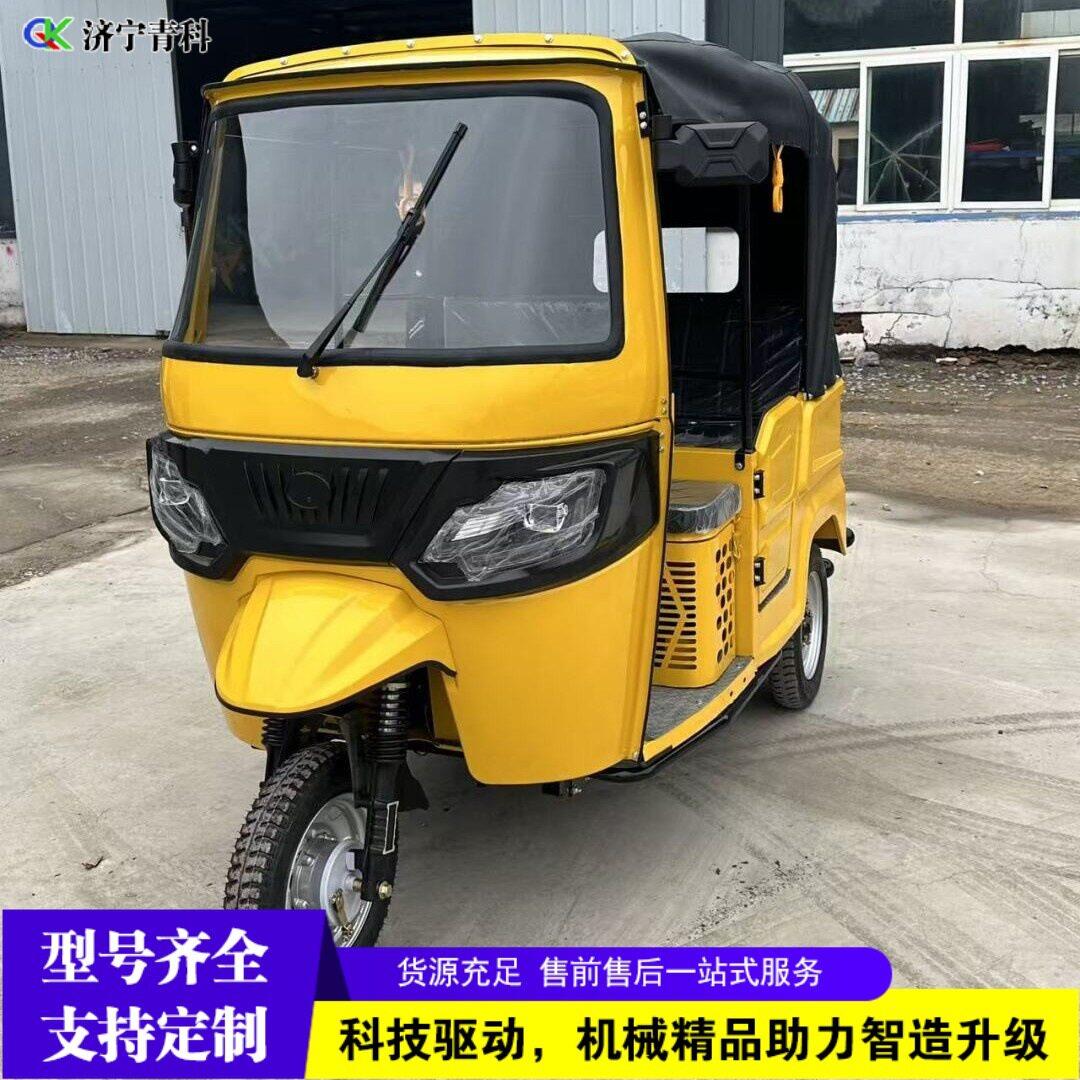 电动客运三轮车出口非洲东南亚tuktuk载人拉客观光燃油摩托车