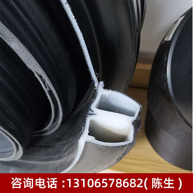 双高筋增强聚乙烯缠绕管PP增强HDPE高密度SN8波纹管塑料排水DN125