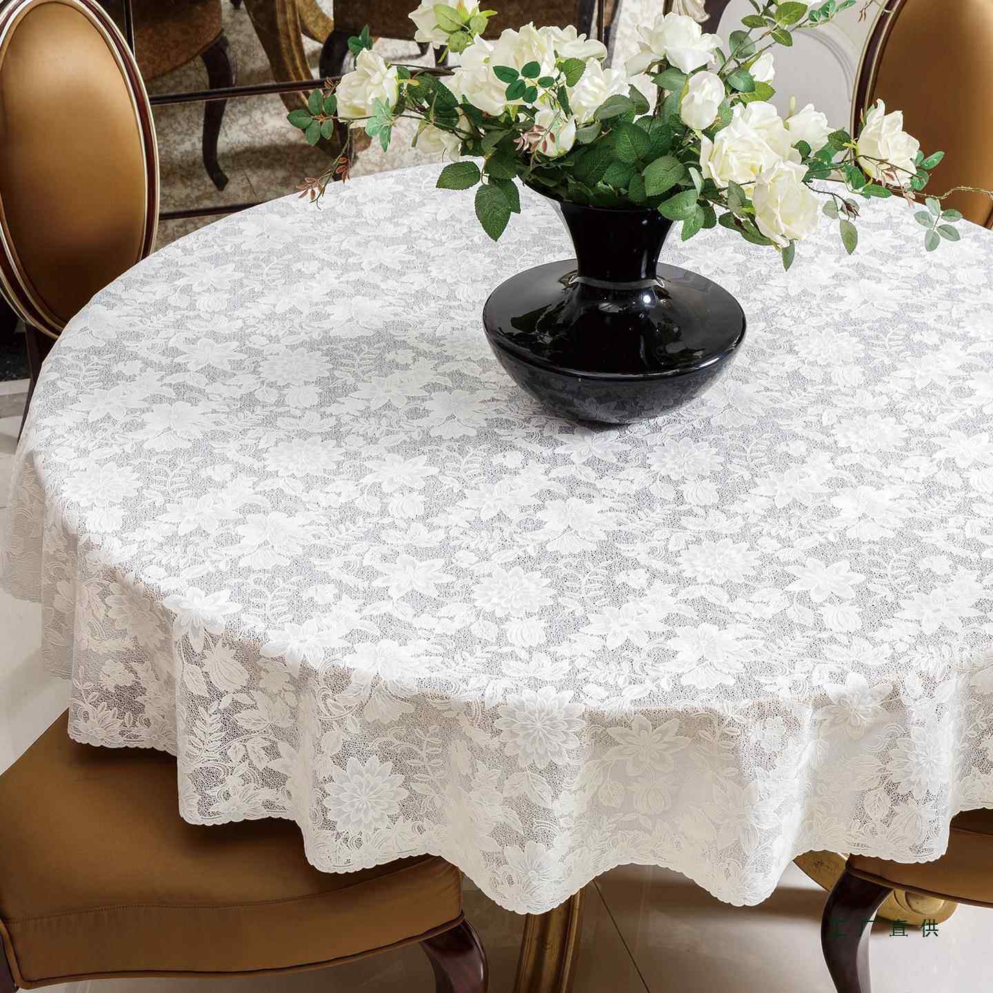 进口pc圆F5MSM585形桌圆布防水防桌油免洗v台布大圆餐桌布欧式桌