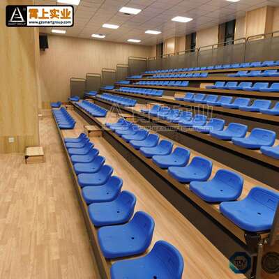 3-9层学校球场伸缩观众看台座椅低靠背活动看台座椅固定座