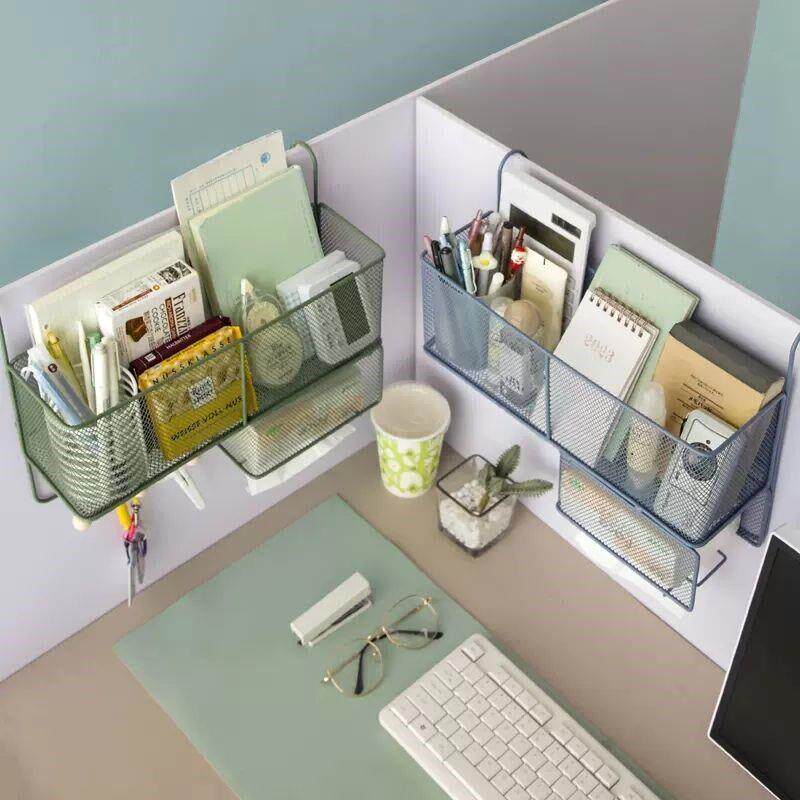 女生工位神器办公桌面美化工位改造器书桌上方置物架悬挂式整理