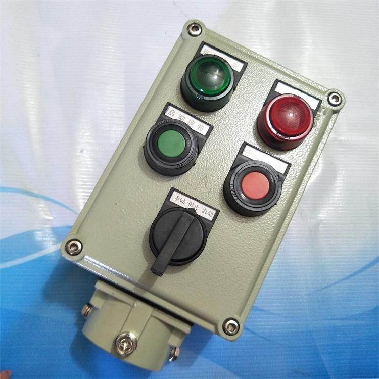 防爆按钮控制箱LBZ52-A2D21G防爆操作柱防爆控制盒bzc51开关盒