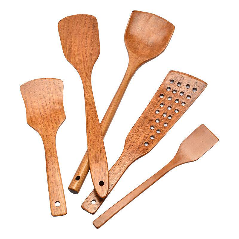 木铲子不粘锅专用厨房烹饪锅铲配套木头炒菜铲子刻字39cm长柄木铲