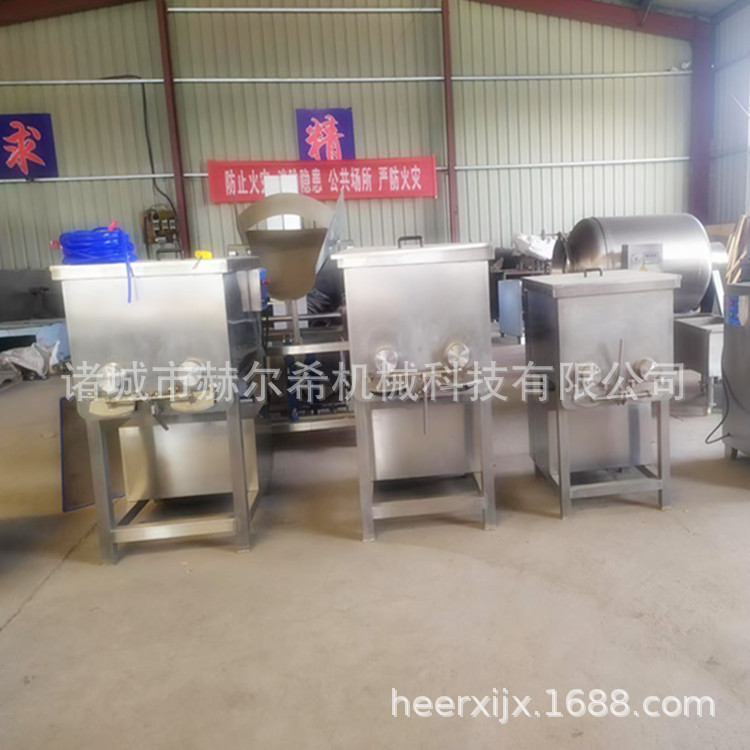 自动出料拌馅机 双绞笼真空拌馅机 猫粮混合馅搅拌机 狗粮拌馅机