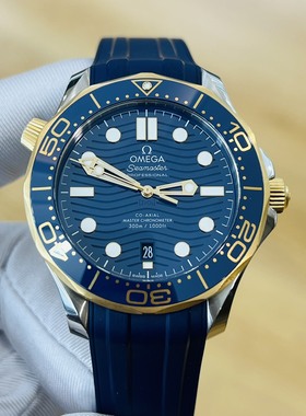 [9.8新]欧米茄海马300手表男款自动机械腕表210.22.42.20.03.001