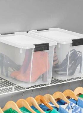 30 Qt Ultra Latch Box, Stackable Storage Bin with Lid,