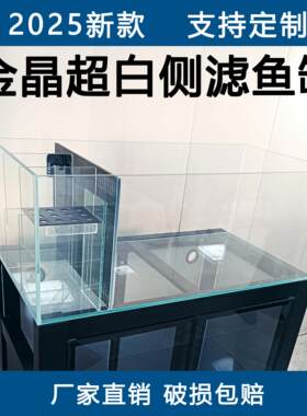 定制侧滤鱼缸客厅超白玻璃生态溪流原生鞋柜客厅玄关大型锦鲤地缸