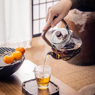 围炉煮茶烧烤炉网红家用室内小型烧烤烤茶炉电陶炉器玻璃壶套薇妍