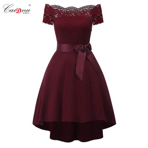 Short sleeved lace one-piece collar patchwork dress