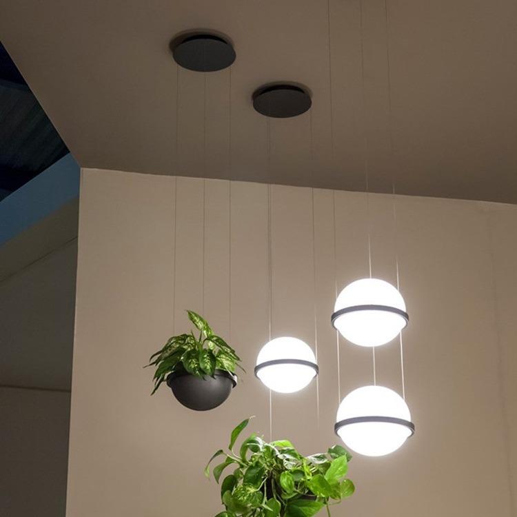 工业风创意床头绿植吊灯设计师样板房奶茶店橱窗个性简约ins壁灯