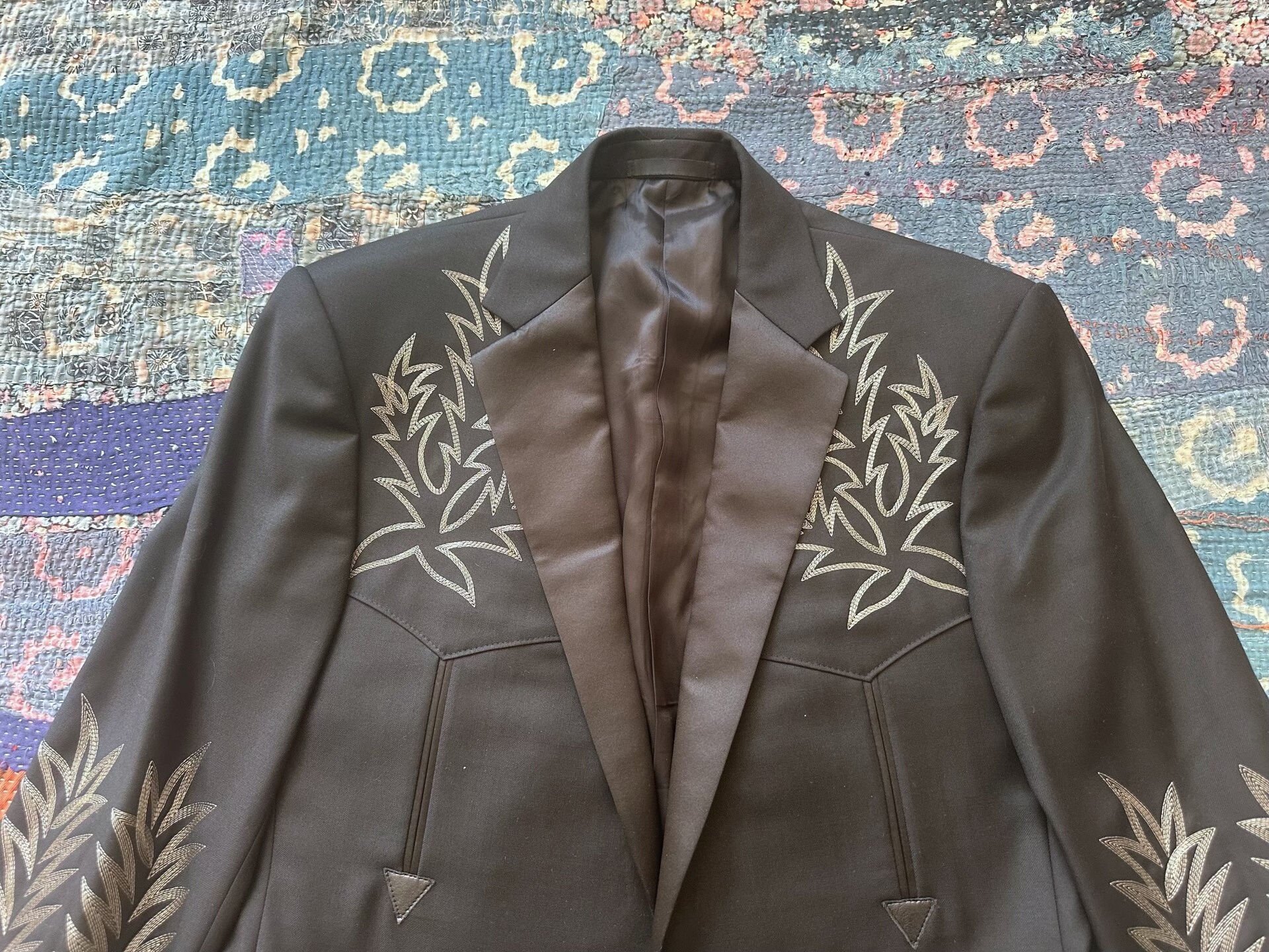 Ralph Lauren Western Embroidered Blazer — front