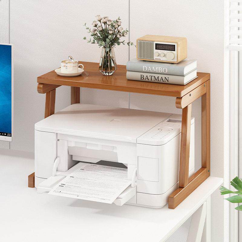 印表机架子办公桌面置物架家用多层多功能双层电脑收纳层架影印机