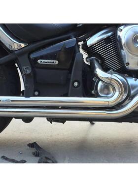 摩托车巡航车川崎VN900 火神900 改装不锈钢复古VH排气管马蹄声