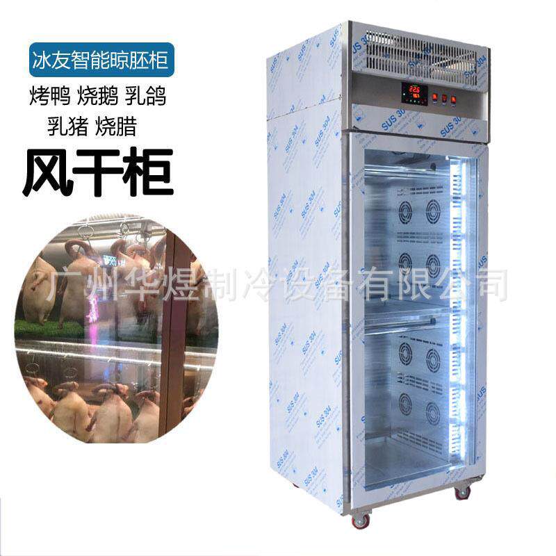 冰友单门烤鸭风干晾胚柜智能风干除湿风鹅柜商用烧味风干保鲜冷柜