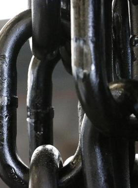 三肢黑色电磁吸盘吊链性稳吊LWS定吸盘链条高能温吸起重电磁盘链