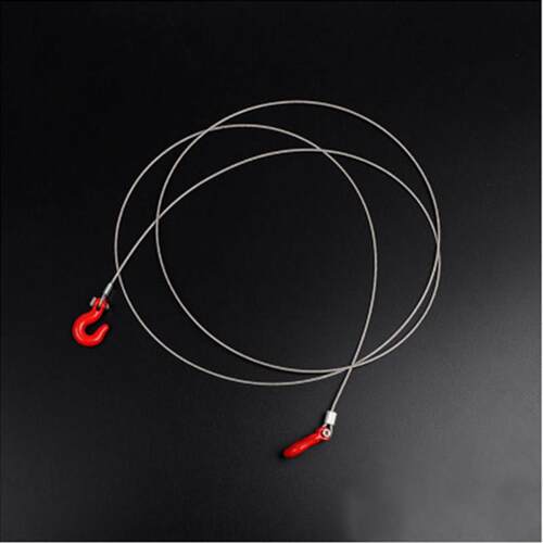 1/10仿真攀爬车拖车钢绳 Axial SCX10 90046 RC4WD D90 CC01 TRX4