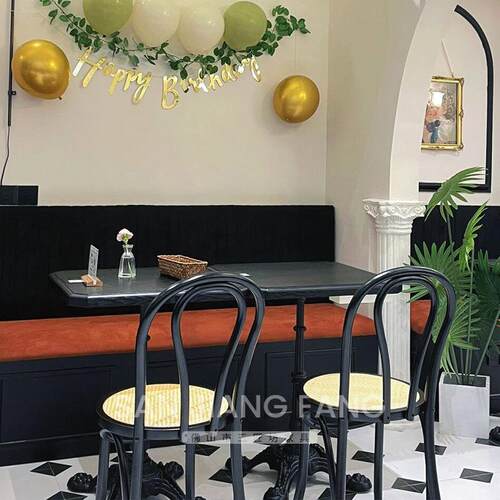 红复西古餐饮网店WTXL-1实木桌椅清组合法式主题餐厅餐桌酒馆吧方
