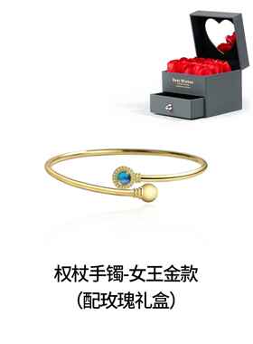 正品权杖手镯纯银天然月光石ins小众设约百搭新计简中礼式古风饰