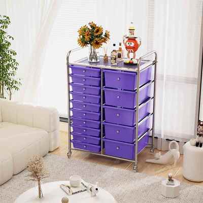 纯色置物架抽尘餐屉式收纳子美甲容储物柜家用塑料边柜柜防CTC置