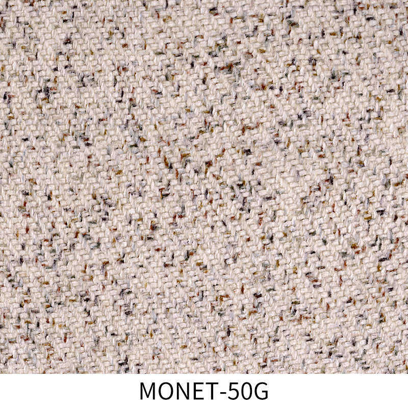 monet彩纺织雪布料志达新款装饰空间沙发莫奈软床尼尔系列奶油