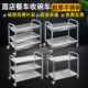 加厚饭堂收餐车三层不锈钢送餐车手移上菜餐车动收大号碗推570车