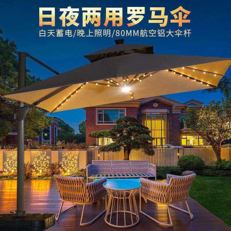 TC--S100天藤朝庭院太阳伞能室外露天花园台罗马伞家用别外墅户露