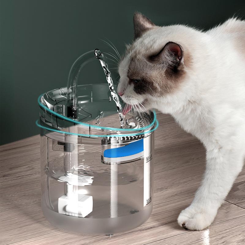 猫咪喷泉饮水机自动循环智能猫狗饮水器小猫喝水器宠物用品厂