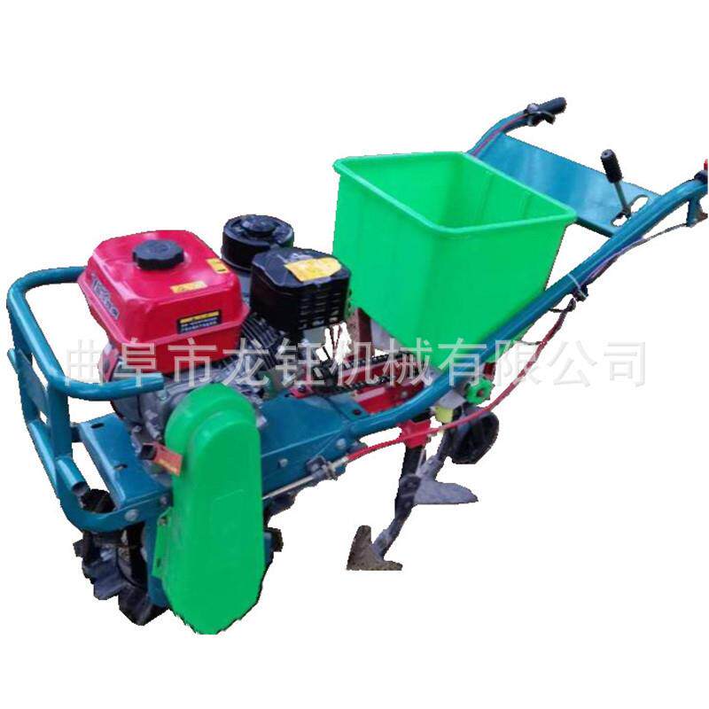 新品玉米小麦种机手扶履带施式播肥种机新播型汽油机MDQ玉米播种